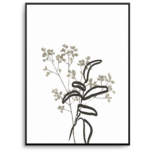 Quadro Decorativo Flor Abstrata.