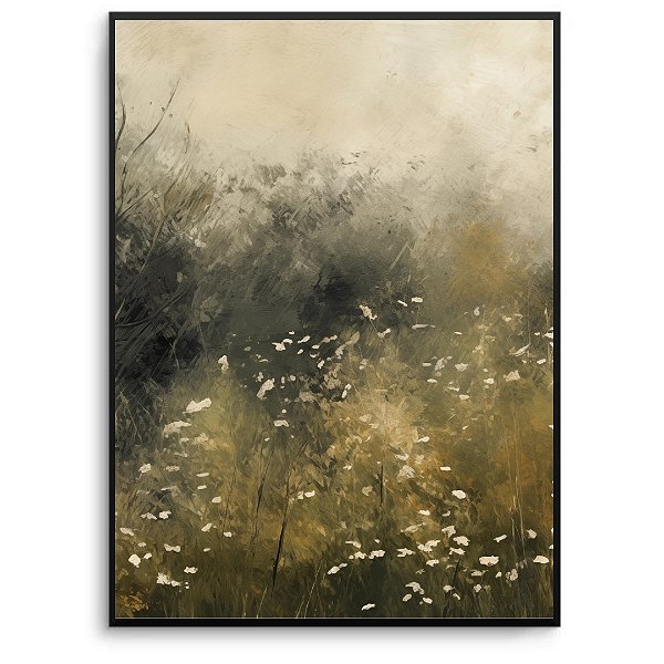 Quadro Decorativo Jardim Floral.