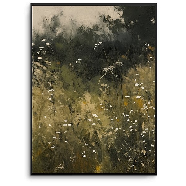 Quadro Decorativo Jardim Floral.