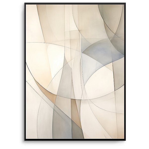 Quadro Decorativo Abstrato Detalhes geométricos.