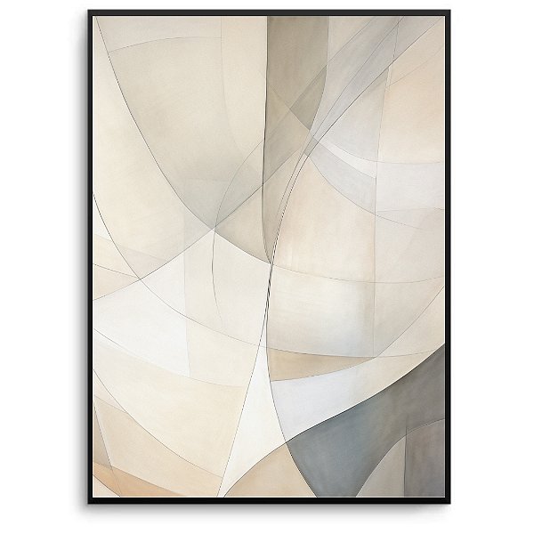 Quadro Decorativo Abstrato Detalhades geométricos.
