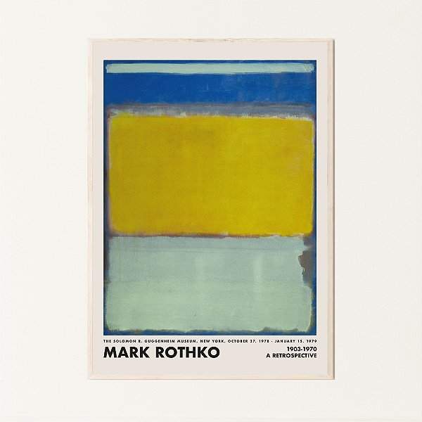 Quadro Decorativo Abstrato Colorido. Mark Rothko