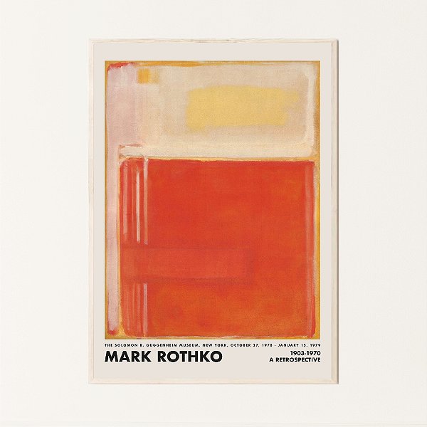 Quadro Decorativo Abstrato Tons quentes. Mark Rothko
