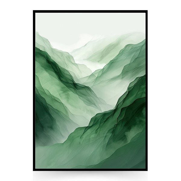 Quadro Decorativo Verde Sublime.