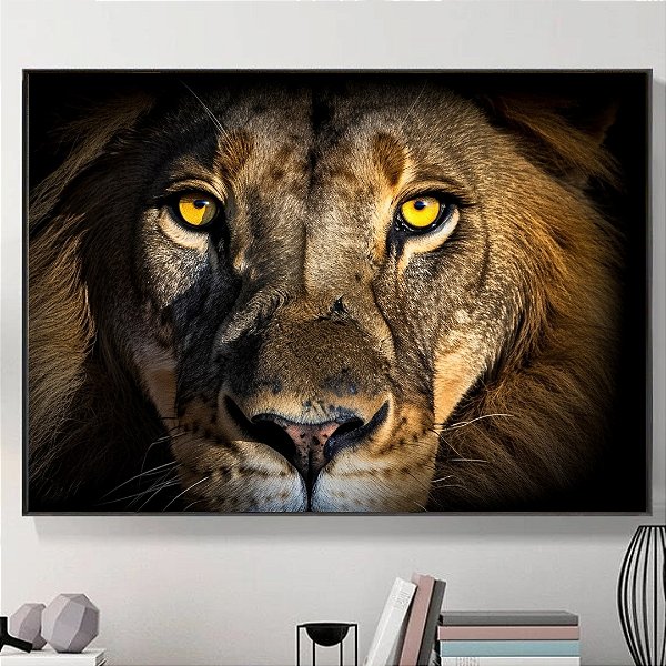 Quadro Decorativo Leão.