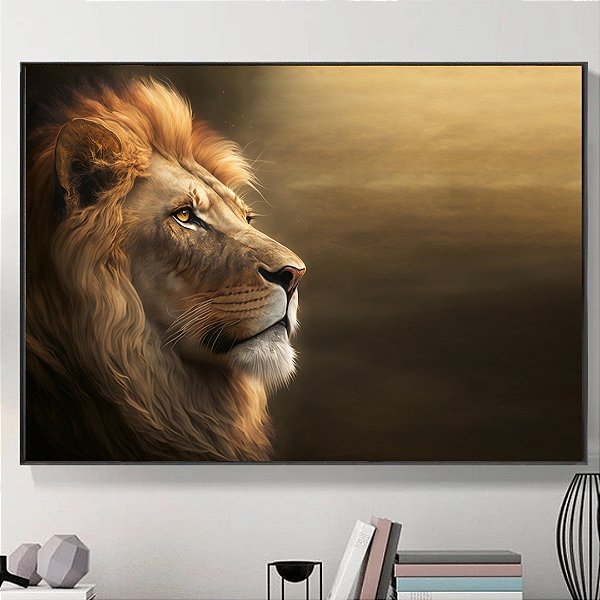 Quadro Decorativo Leão.