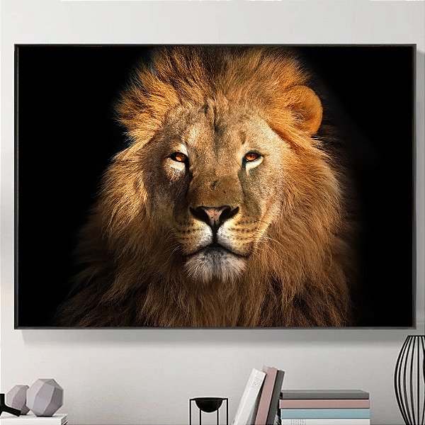 Quadro Decorativo Leão.
