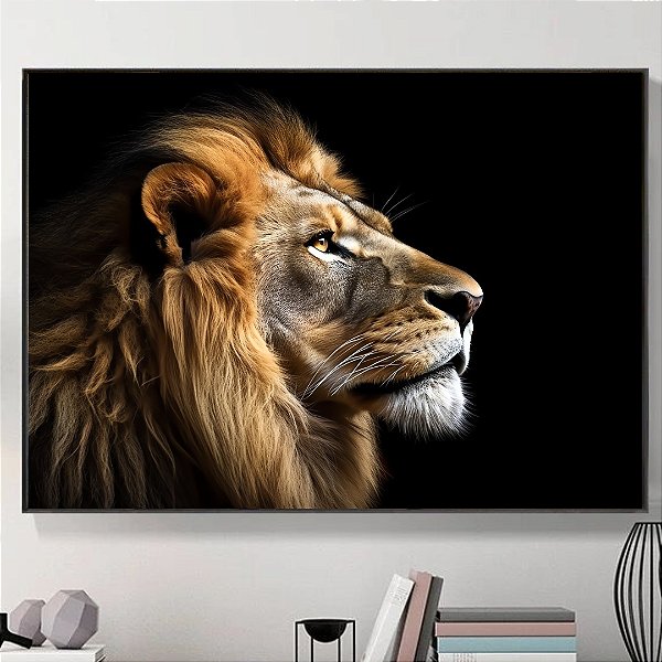 Quadro Decorativo Leão.