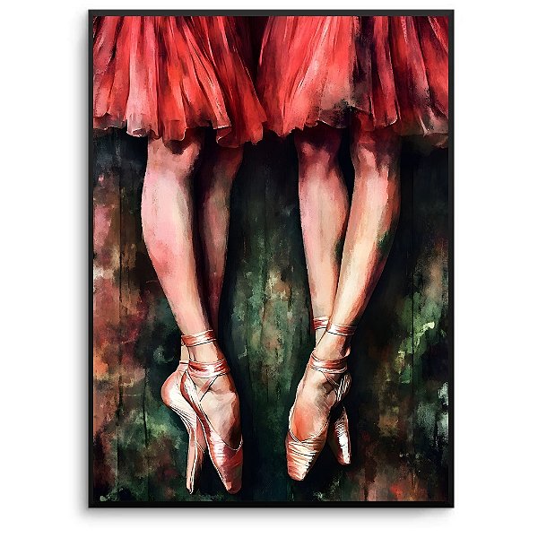 Quadro Decorativo Bailarinas.