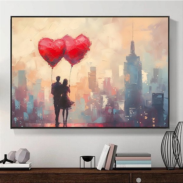 Quadro Decorativo Casal Romântico.