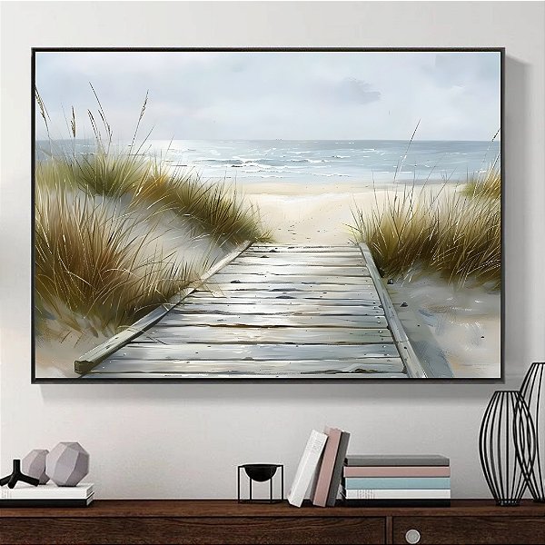 Quadro Decorativo Caminho para praia.