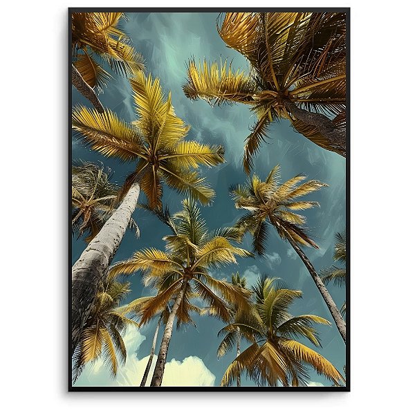 Quadro Decorativo Árvores tropical.