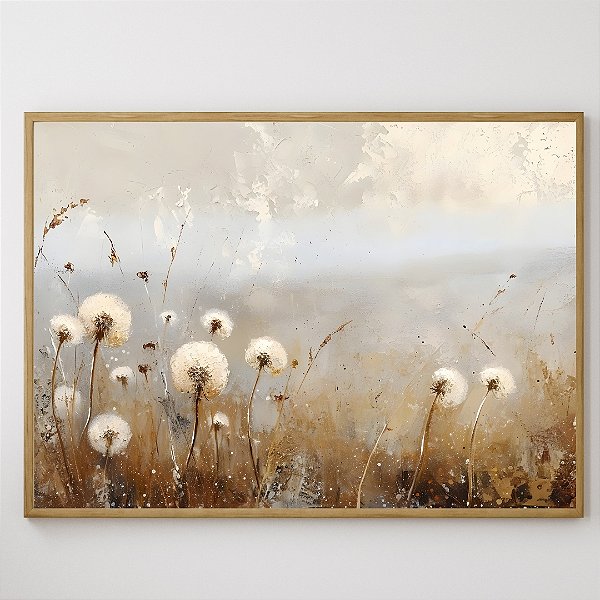 Quadro Decorativo Jardim de flores.
