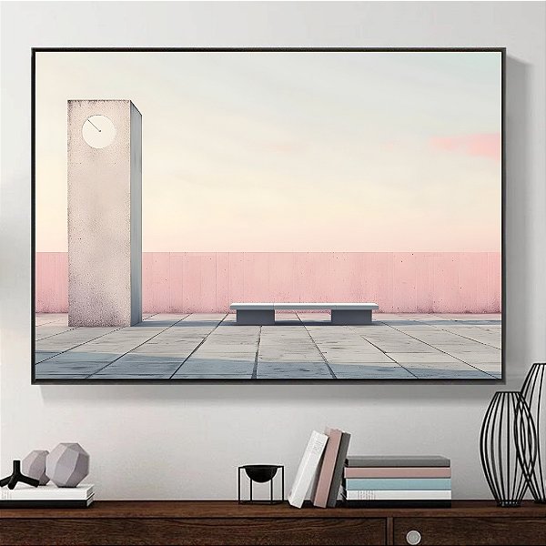 Quadro Decorativo Arquitetura Pink.