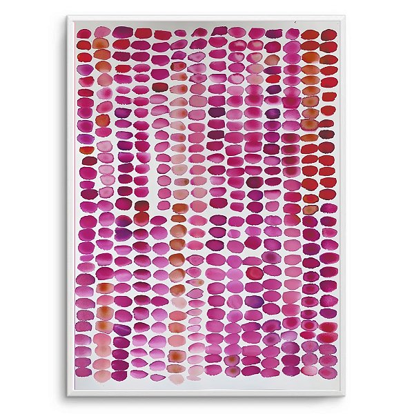 Quadro Decorativo Abstrato tons em Rosa.