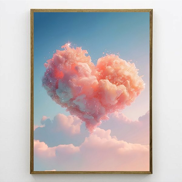 Quadro Decorativo Nuvem Pink.