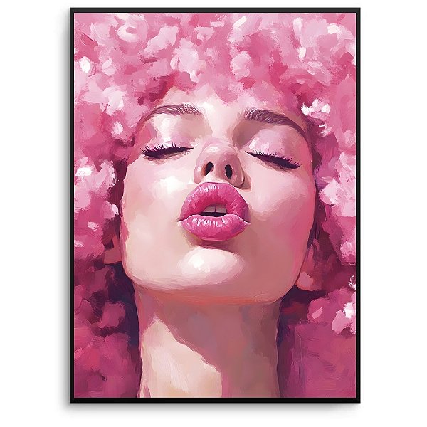 Quadro Decorativo Mulher Pink.