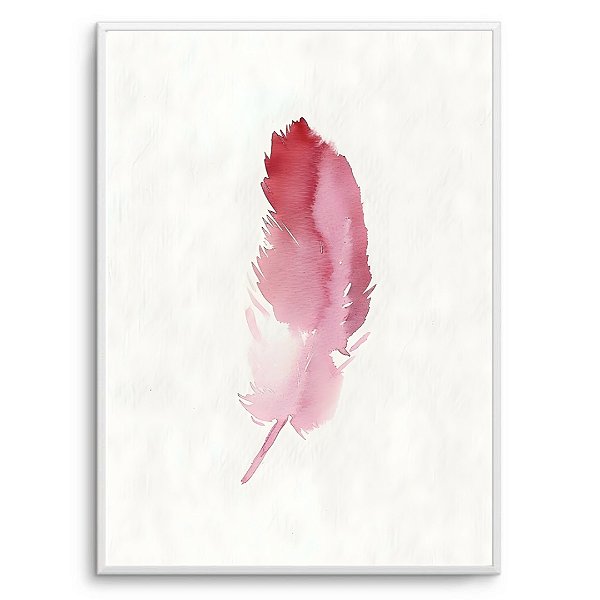 Quadro Decorativo Pena Pink.