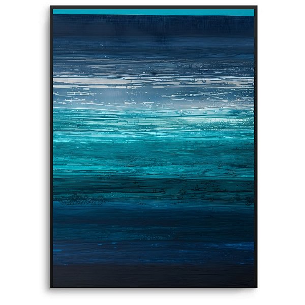 Quadro com Arte Exclusiva para coleção Colorful Azul.