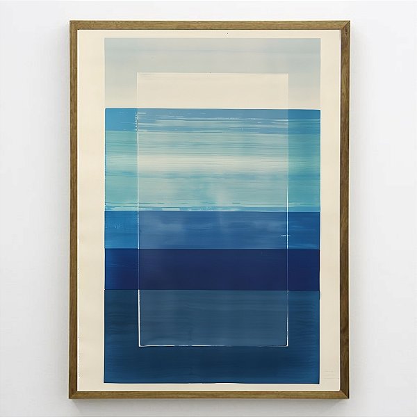 Quadro com Arte Exclusiva para coleção Colorful Azul.