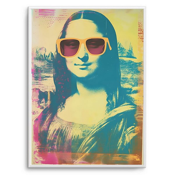 Quadro Decorativo Monalisa moderna.