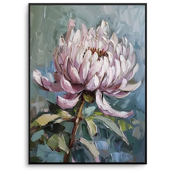 Quadro Decorativo Flor textura.