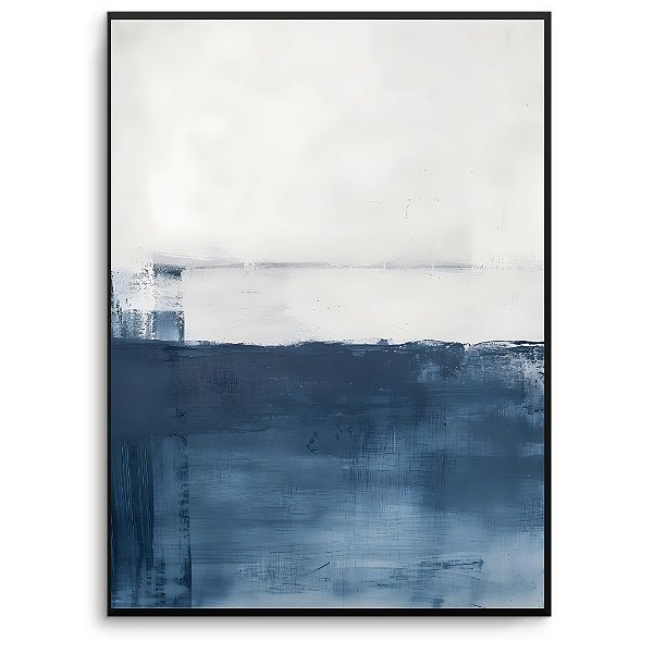 Quadro Decorativo Abstrato Azul.