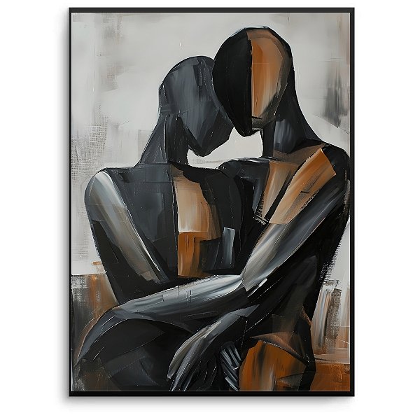 Quadro Decorativo Figurativo casal.