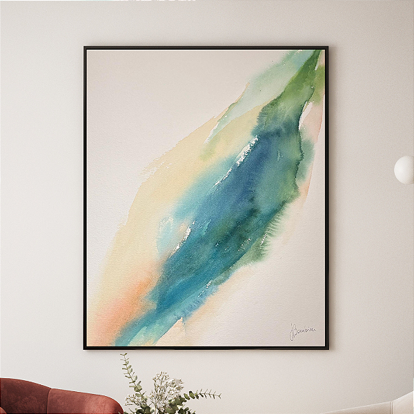 Quadro Decorativo Natureza Fluída. Coleção: Juliana Bambini