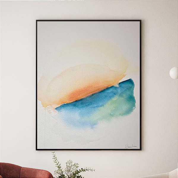 Quadro Decorativo Arte Natureza Fluída. Coleção: Juliana Bambini