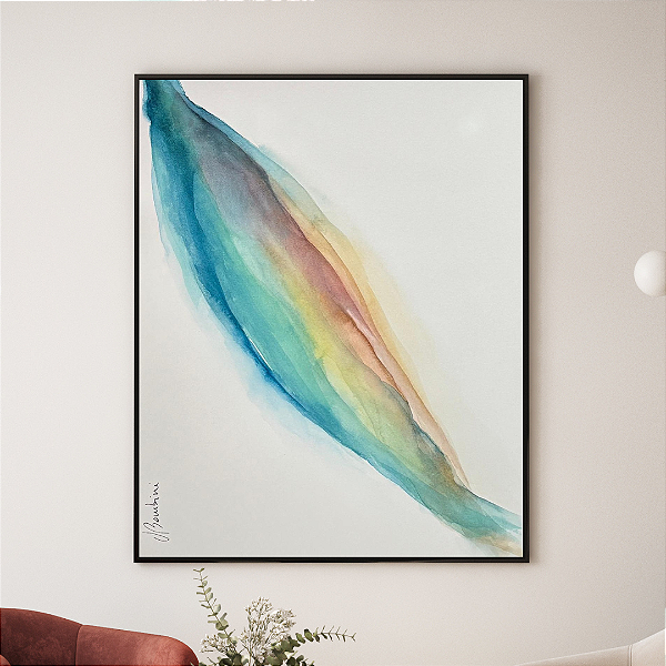 Quadro Decorativo Arte Natureza Fluída. Coleção: Juliana Bambini