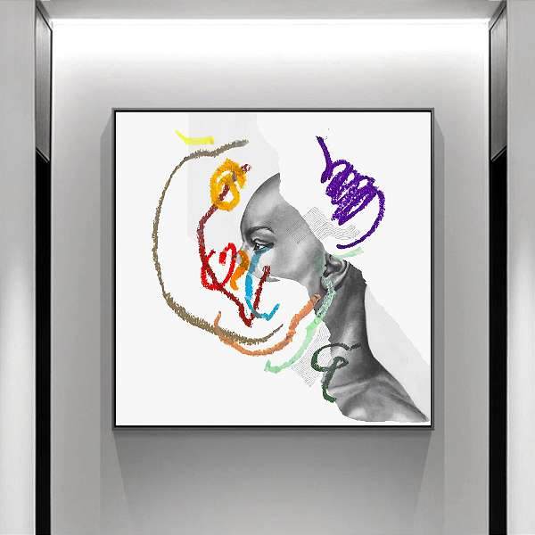 Quadro Decorativo Série Mulheres. Artista: Mariana San Martin