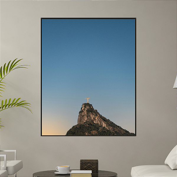 Rio de Janeiro - Quadro Decorativo Paisagem Cristo Redentor. Coleção Assinada: Giovanna Gogosz