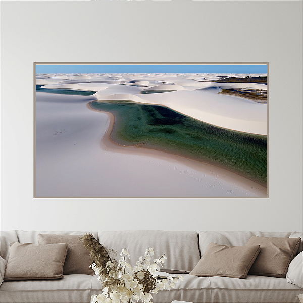 Lençois Maranheses - Quadro Decorativo Dunas. Coleção Assinada: Giovanna Gogosz