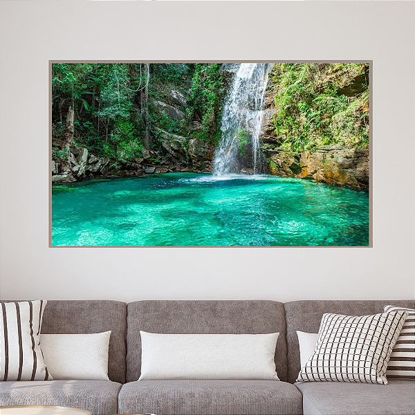 Chapada dos Veadeiros - Quadro Decorativo Cachoira e natureza. Coleção Assinada: Giovanna Gogosz