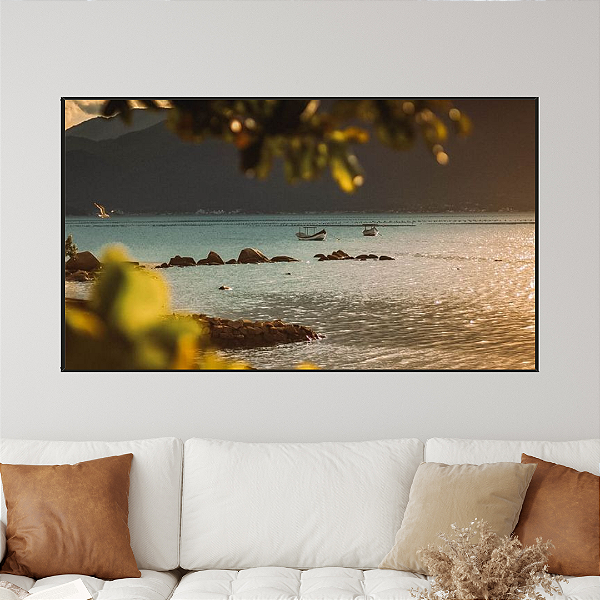 Florianópolis - Quadro Decorativo Paisagem Natureza e Mar. Coleção Assinada: Giovanna Gogosz