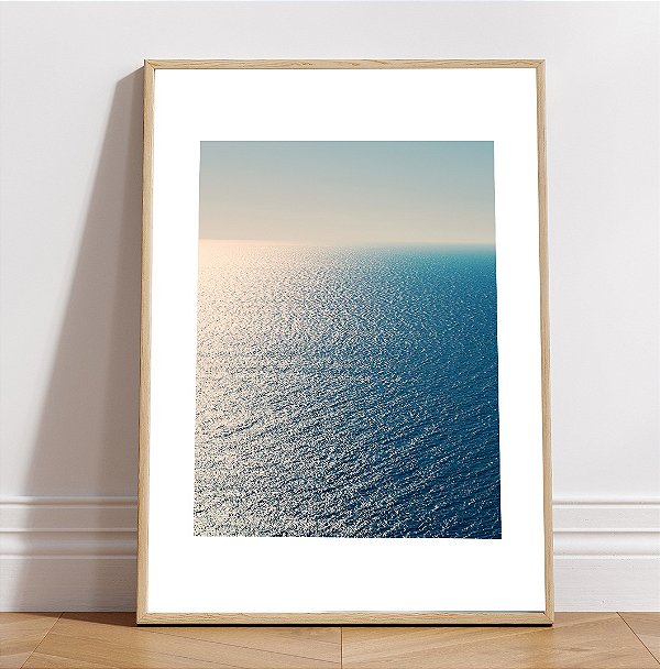 Quadro Decorativo retangular mar. Coleção Assinada: Paola Cury