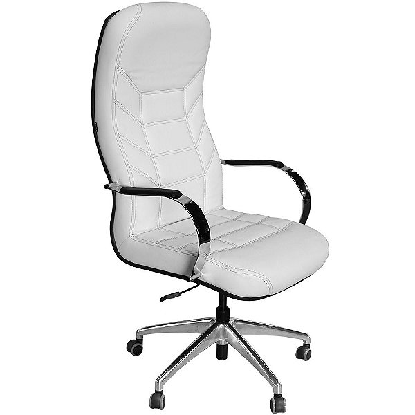 Cadeira Magnífica Luxo Branca com Costura Preta para Clínicas MG1-W - Pethiflex