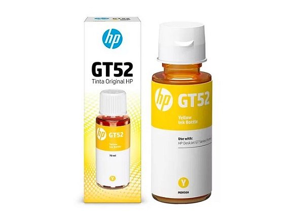 TINTA HP GT52 M0H56AL AMARELO | ORIGINAL 70ML