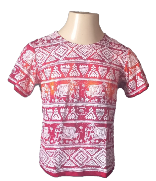Camiseta Infantil Tie-Dye Tradicional Elefante