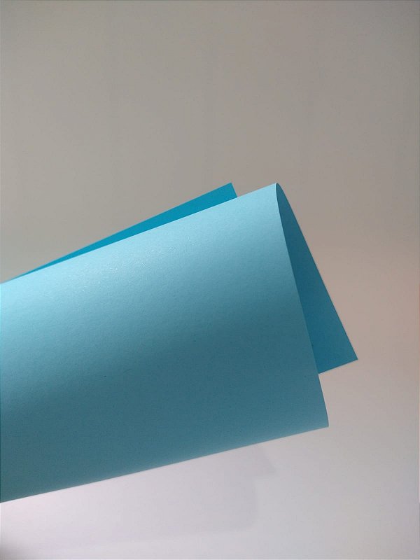 Papel FCard Azul 180g formato 30,5x30,5cm com 10 folhas