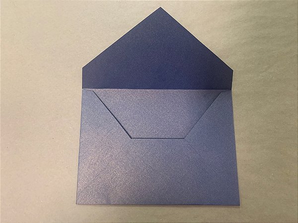 Envelopes Convite Metálicos Rich Cobalt 120g com 10 unidades