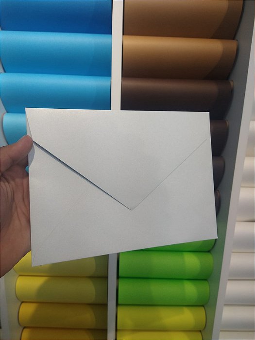 Envelopes Convite Cinza Claro (Cyber Grey) com 10 unidades