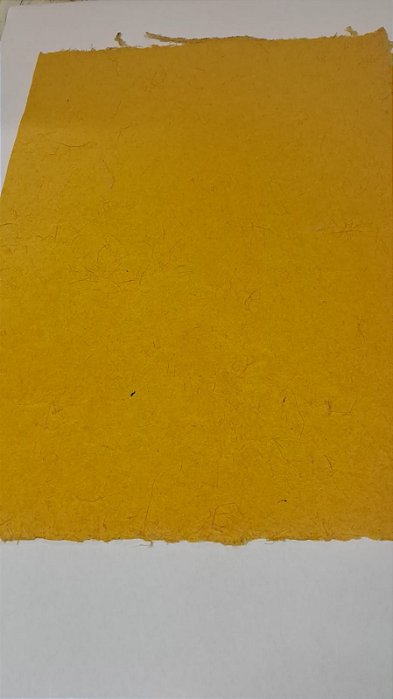 Papel Artesanal Tecnofibra Amarelo - Formato 50x70cm