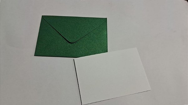 Envelopes visita Relux Esmeralda + Cartão Branco com 10 envelopes