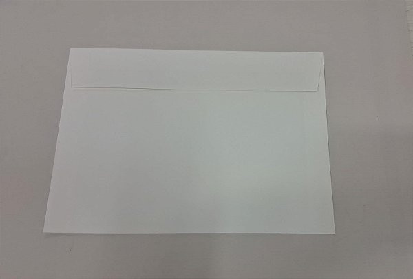 Envelope Convite Lapela  Rives Design Bright White  c/ fita 120g c/ 10 unidades