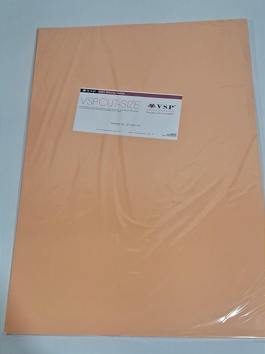 Papel Popset 45x64 Apricot 90g c/ 10 fls