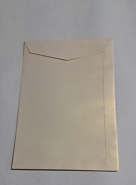 Envelope  Meio Saco 250x175 Metalics White Gold 120g c/ 10 un