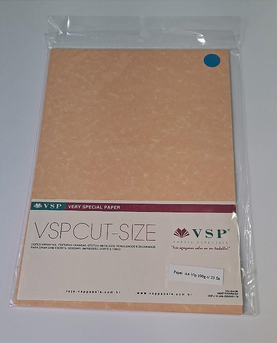 Papel A4  Vip Salmon 100g C/ 25fls