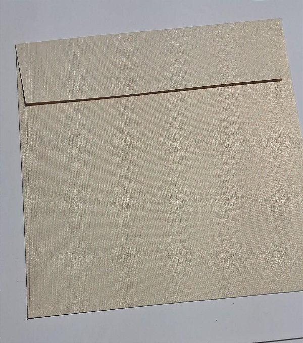 ENVELOPE 20X20 RELUX CHAMPANHE 180G C/ 10 UN